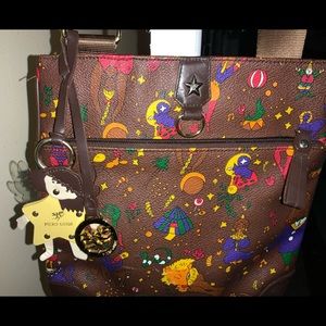 PIERO GUIDI MAGIC CIRCUS womans bag.  10 inches by 10 inches.